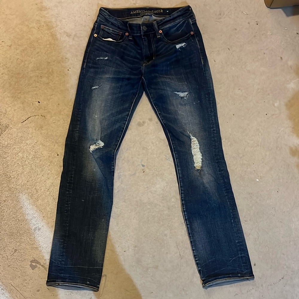 American Eagle Extreme Flex 4 jeans. Men’s 28x32. Dark blue.